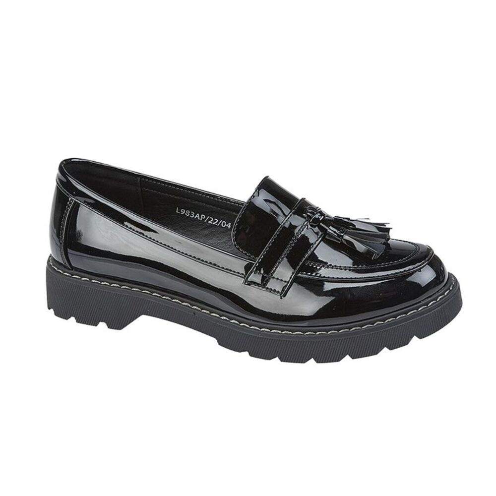 Boulevard Womens/Ladies Loafers / Black